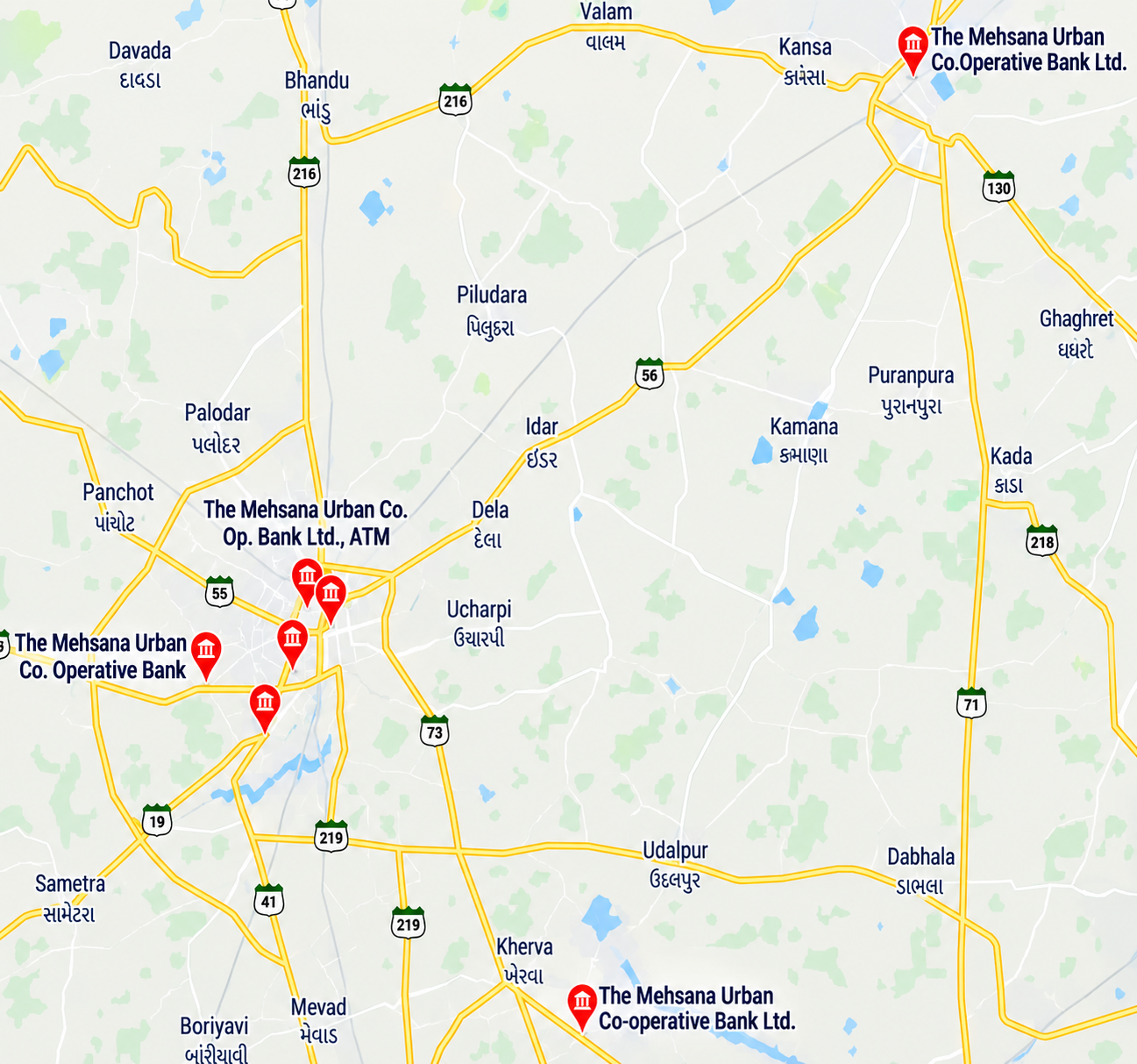 MUCB branch network